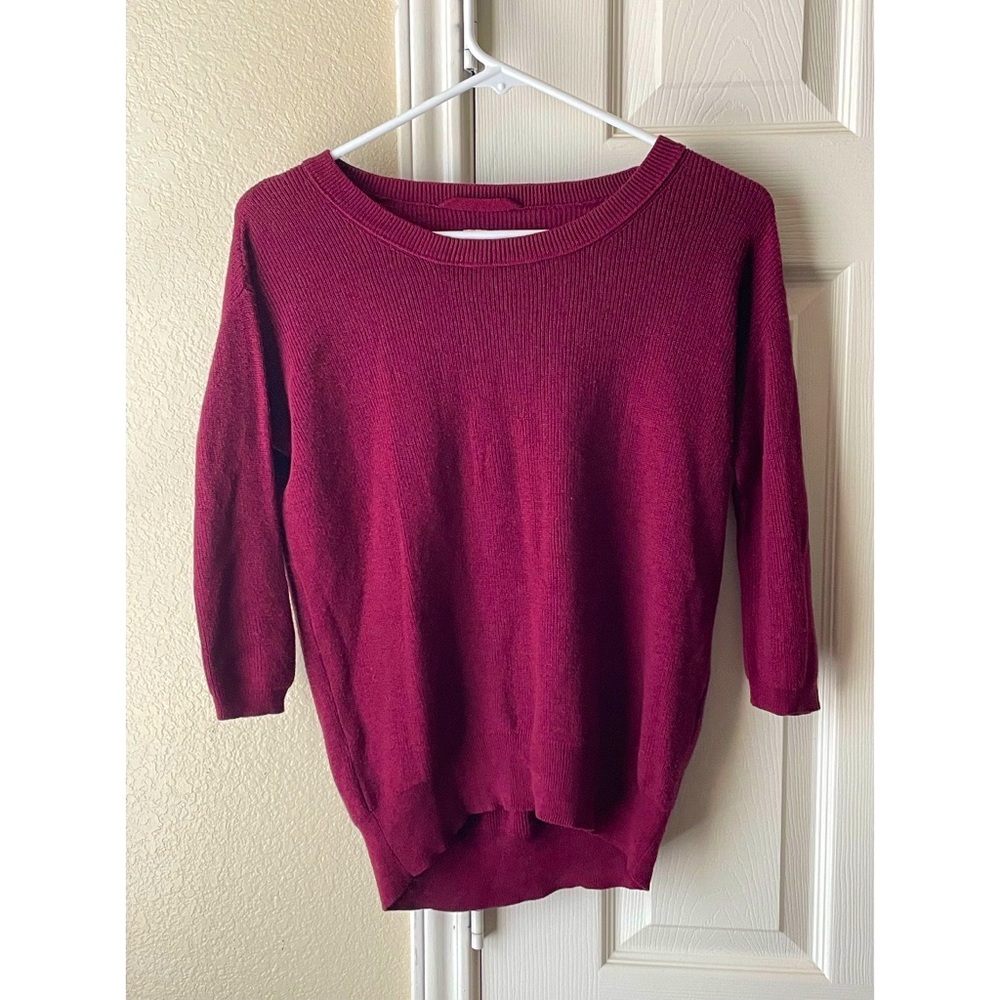 2/$12 Wilfred NWOT Silk & Cashmere Sweater - Burgundy